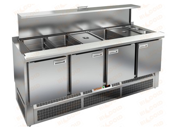 Стол для салатов (саладетта) HICOLD SLE3-1111GN полипропилен